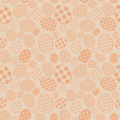 Seamless vector illustration print pattern with Easter eggs decorative background for paper, pack, textile etc 