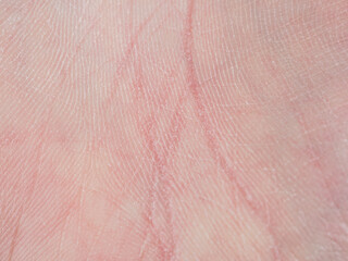 Fine lines and patterns on the palm create a unique pattern that emphasizes the beauty of human skin and individuality.