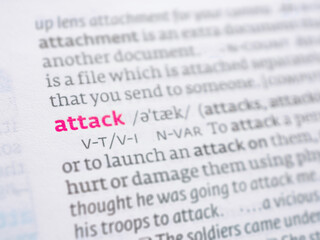 Attack is a term that denotes an aggressive action directed at an opponent.