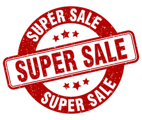 super sale stamp. super sale label. round grunge sign