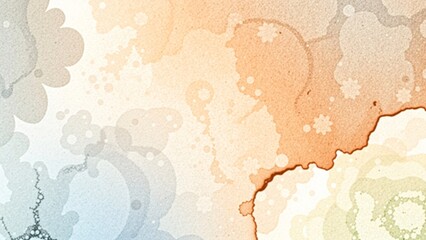 Obraz premium Abstract Watercolor Wash Background Pastel Hues and Organic Shapes