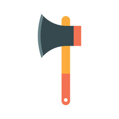 Vector image of an axe icon with a white background