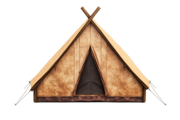 Glamping tent setup in a serene outdoor location