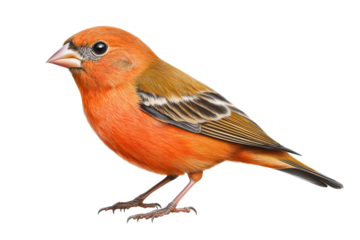 Brightly colored bird perched on a branch