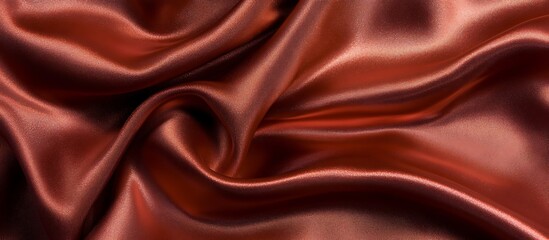 Fototapeta premium Smooth Copper Silk Fabric Texture