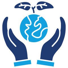 Conservation Flat Blue Icon