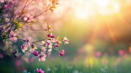 Spring Flowery Backdrop