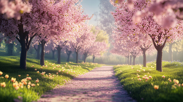 Spring Flowery Backdrop