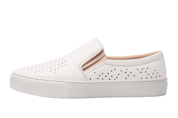 Chic white slip ons for casual wear