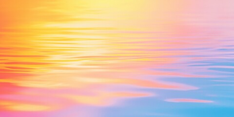 Naklejka premium Serene water reflection at sunset calm lake nature tranquil environment aesthetic view peaceful concept