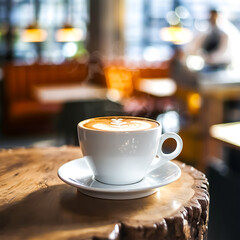 Obraz premium Luxury Coffee Cup with Steam