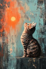light concentual animal on kitchen artwork --ar 2:3 --stylize 