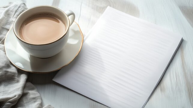 Resignation letter on a desk with a coffee cup and planner. Featuring career change and self-reflection