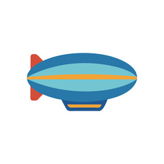  Dynamic Zeppelin Icon for Air Travel © Sharuzzaman