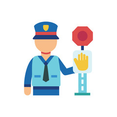  Creative Traffic Police Icon for Urban Control