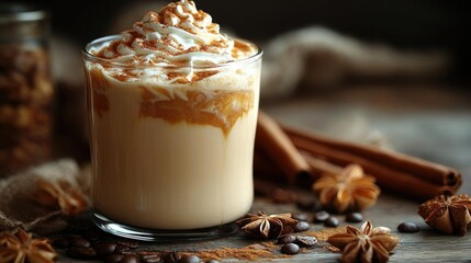 Creamy Coffee Drink Recipe with Cinnamon