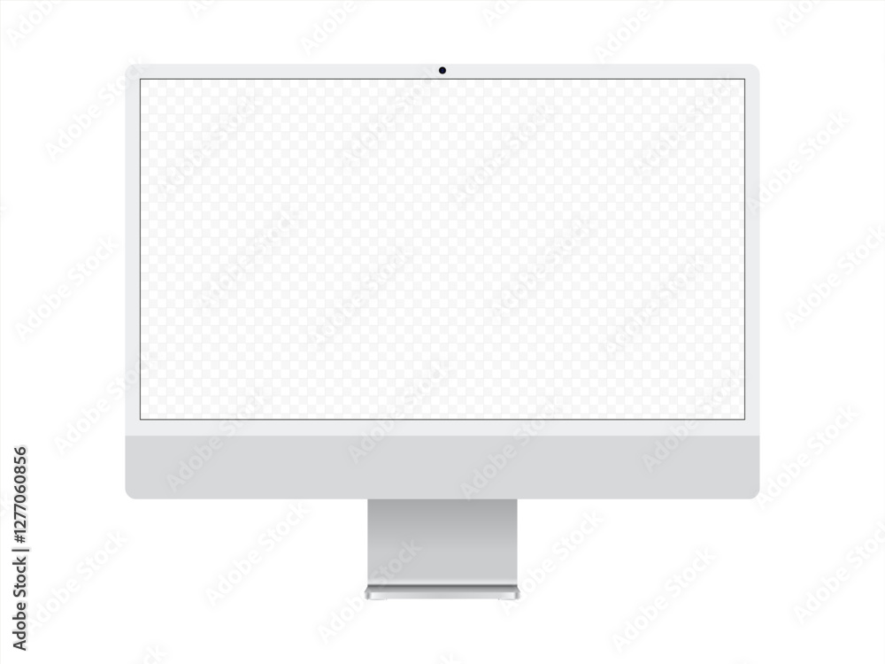 Poster computer screen vector 10 eps.