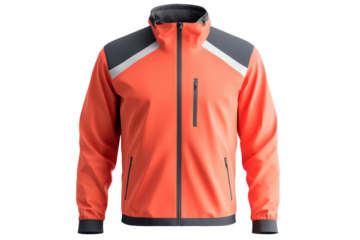 Orange sports jacket for active wear