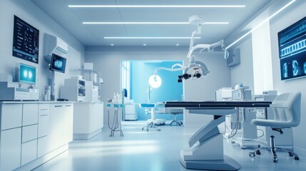 Modern ophthalmology clinic equipped with advanced technology for eye care procedures