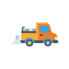 Fototapeta premium Stylish Snow Plow Truck Icon for Winter Services