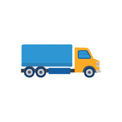 Fototapeta premium Durable Semi Truck Icon for Interstate Shipping