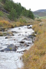 river in the mountains