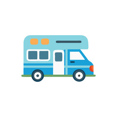  Modern RV Camper Icon for Camping Adventures