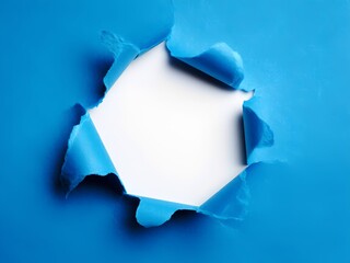 Generated image. textura papel blanco rasgado roto torn paper blue