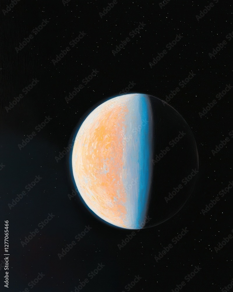 Poster astronaut's view of earth from space cosmic perspective digital art dark background vibrant colors f