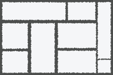 Vintage Old Paper Textured Paper Background Rustic and Grunge vector Design. Torn blank paper can be used as a brochure and flyer banner design element. A long piece of paper with a tear at the end. 