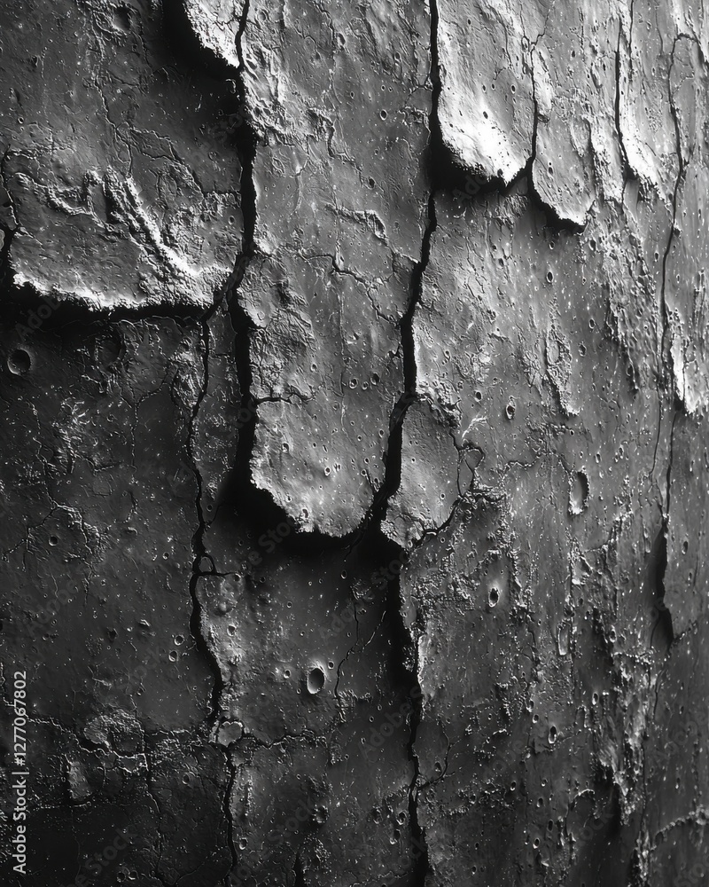 Aufkleber exploring mercury's cratered surface stark and desolate landscape planetary science outer space aeri