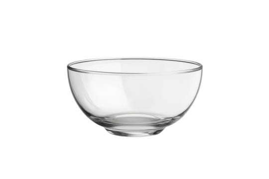 Clear glass bowl for versatile kitchen use