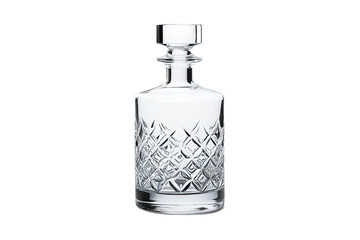 Intricate crystal decanter, elegantly designed