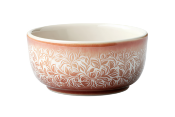 Unique decorative bowl with floral patterns