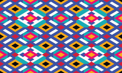 seamless geometric pattern with geometric shapes