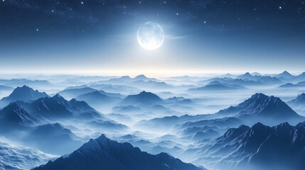 sunrise in the mountains