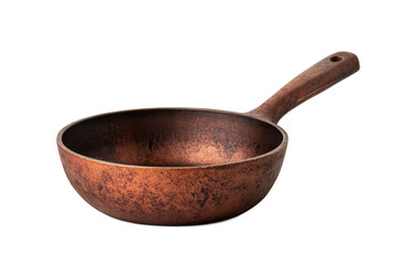 Copper skillet ready for cooking