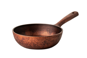 Copper skillet ready for cooking