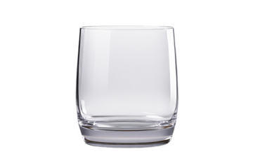 Elegant clear glass sitting on a plain surface