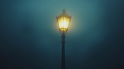 street lamp in the night