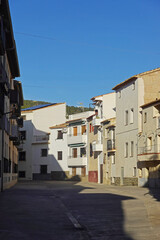 An old street in Finestrat village,  near Benidorm, Spain  