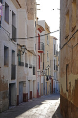 Obraz premium An old street in Finestrat village, near Benidorm, Spain 