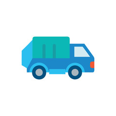  Stylized Garbage Truck Icon for Waste Collection
