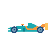 Naklejka premium Stylized Formula 1 Car Icon for Motorsports