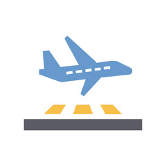  Vector Icon of Flight Landing for Airports