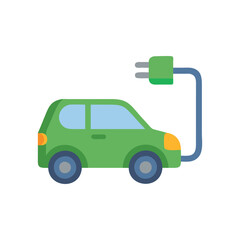  Stylized Electric Car Icon for Modern Transport