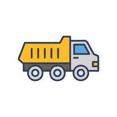  Dump Truck Icon for Construction Services
