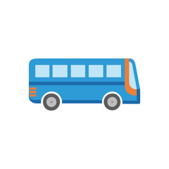  Vector Icon of Coach Bus for Tours
