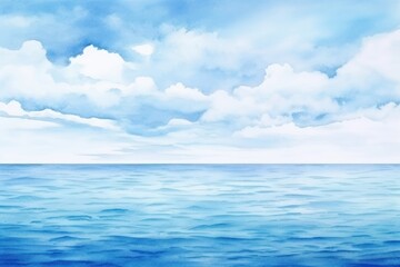 Obraz premium Ocean sky outdoors horizon.