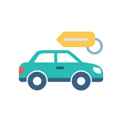  Vector Icon of Car Rental Services
